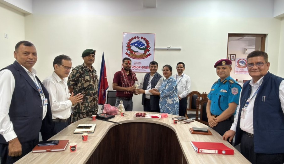 सहायक प्रमुख जिल्ला अधिकारी श्री पोषन राज भण्डारीज्यूको विदाई कार्यक्रम